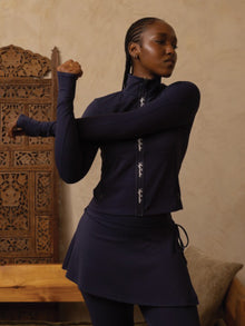 Women | Delfina Leggings w/Skirt | Maritime Blue