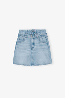 Denim Mini Skirt | Light Blue Stone