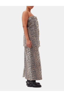 Denim Top | Leopard