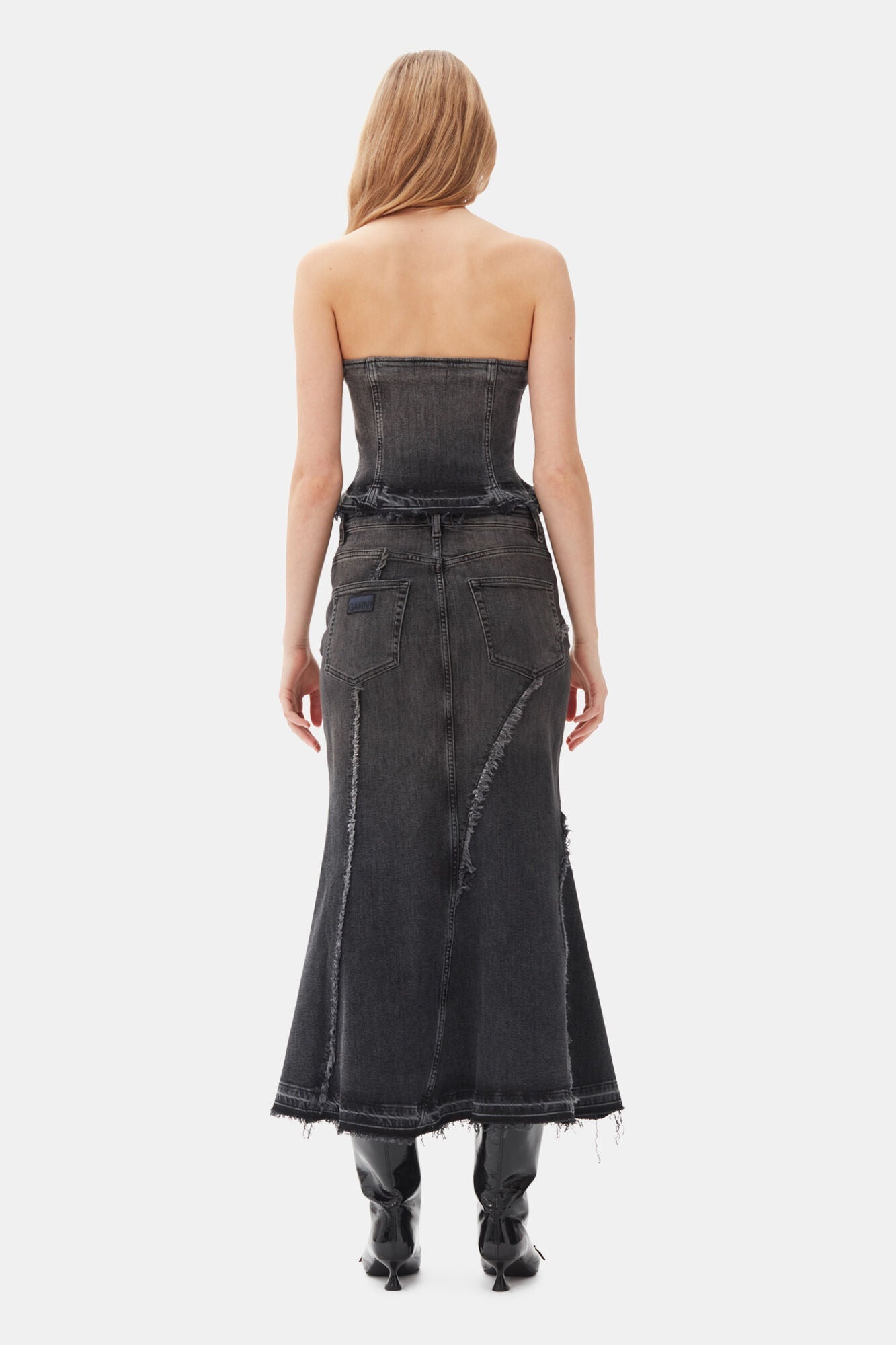 Denim Top | Washed Black/Black