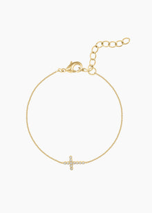 Harmony Bracelet | Clear Crystal | 14K Gold Plated