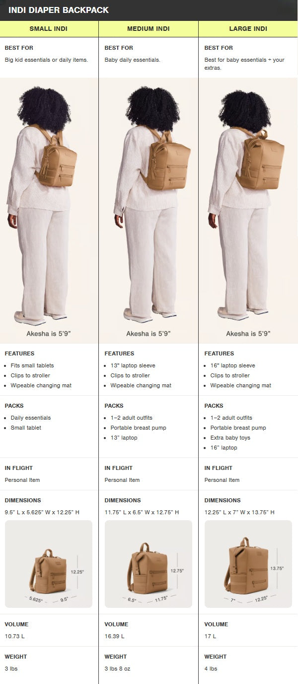 Product size guide