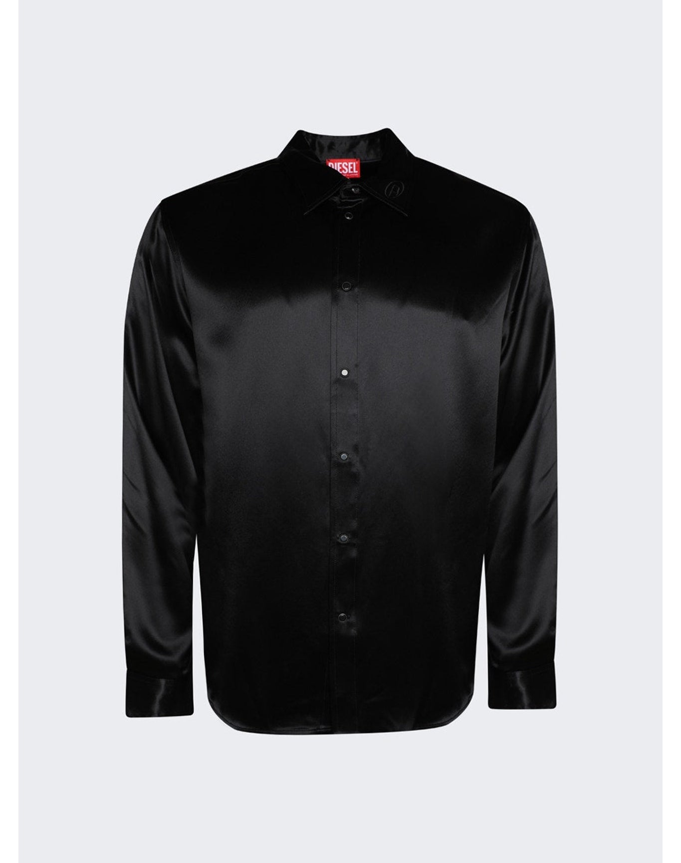 Diesel | Men | S-ricco Logo-embroidered Collar Shirt | Black