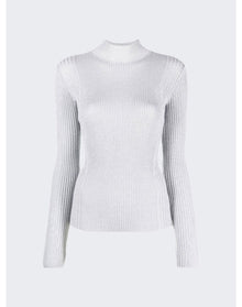 Dion Lee | Women | Light Reflective Rib Skivvy | Silver