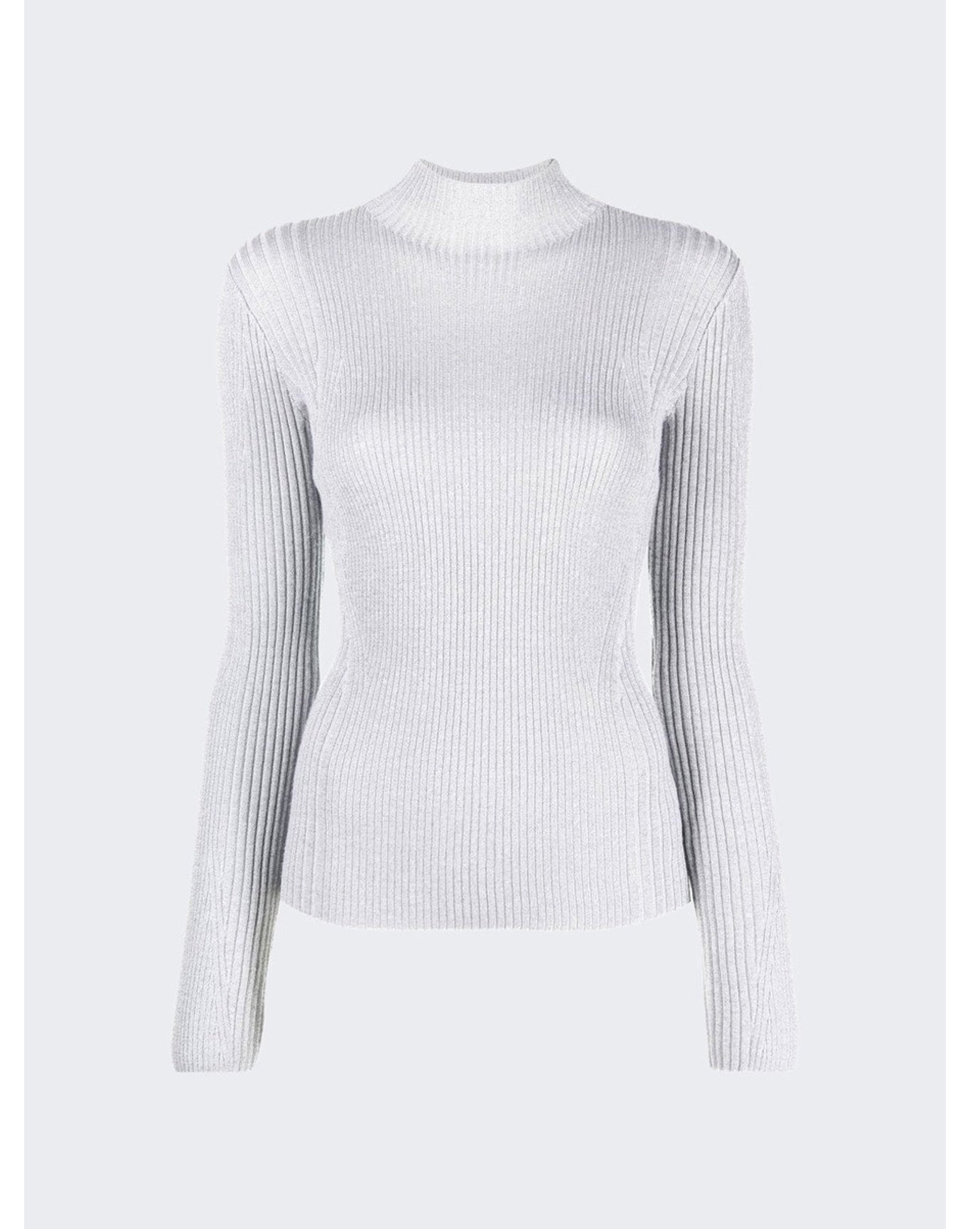 Dion Lee | Women | Light Reflective Rib Skivvy | Silver