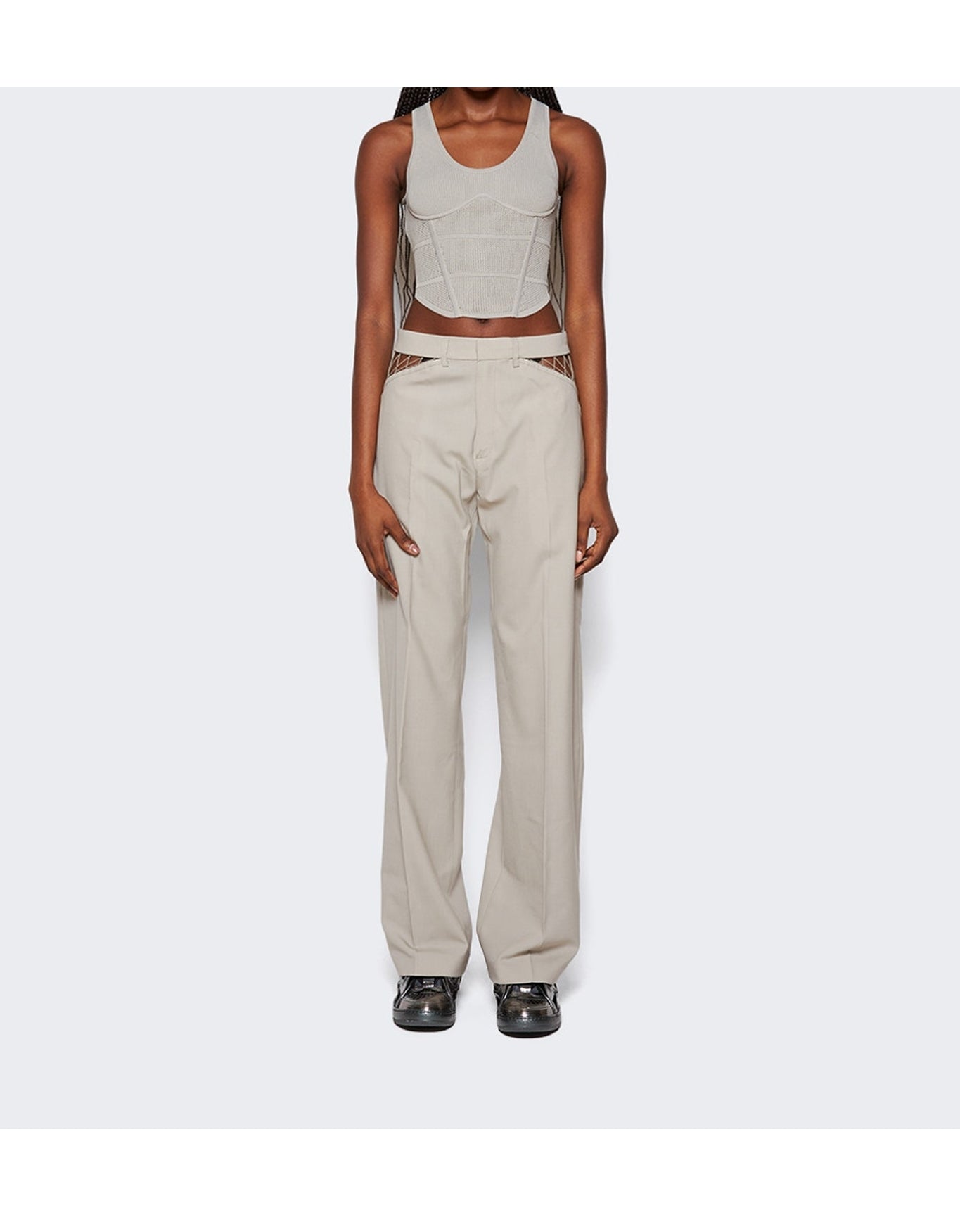 Dion Lee | Women | Picot Lace Pants | Alloy