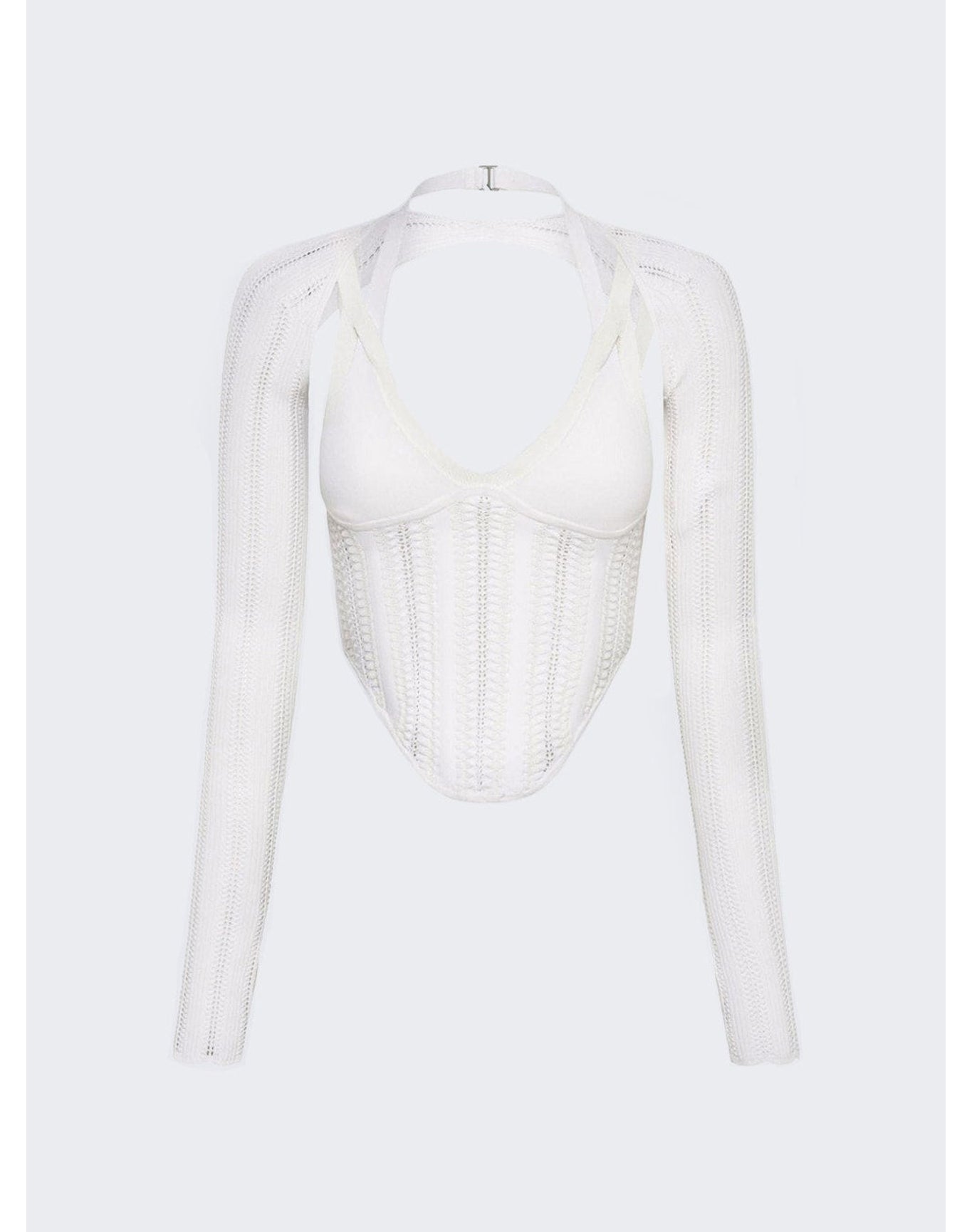 Dion Lee | Women | Snakeskin Column Corset Top | White