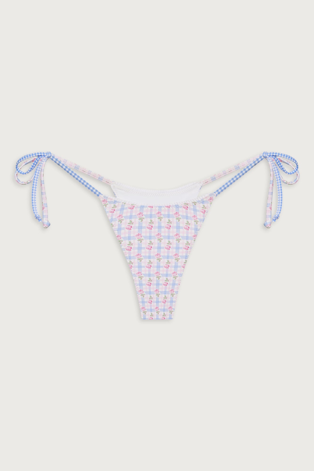 Divine skimpy floral bikini bottom rose picnic ruffle