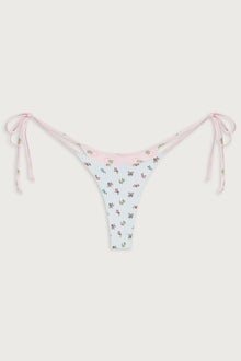 Divine reversible skimpy bikini bottom sweetheart stripe