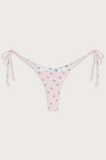 Divine reversible skimpy bikini bottom sweetheart stripe