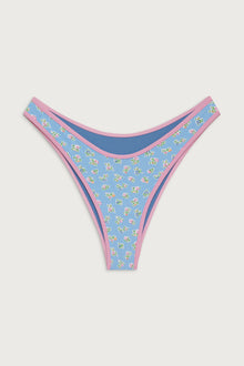 Dove classic floral bikini bottom blue hawaii