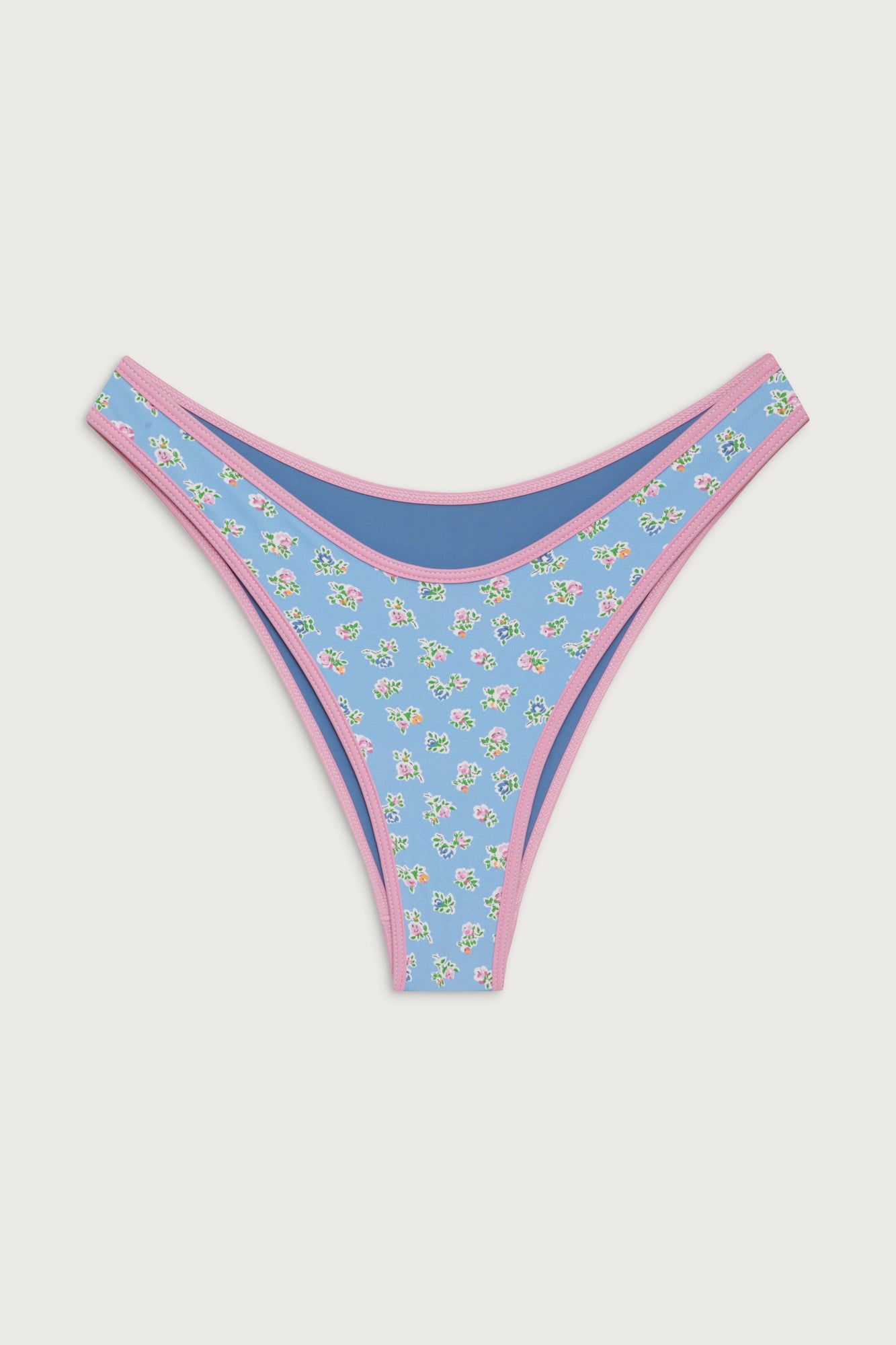 Dove classic floral bikini bottom blue hawaii