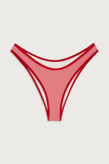 Dove bottom ladybug gingham red