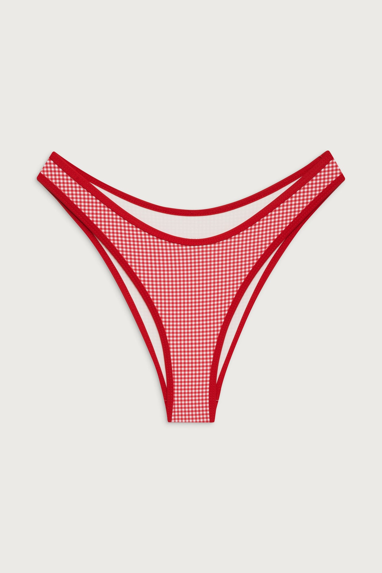 Dove bottom ladybug gingham red