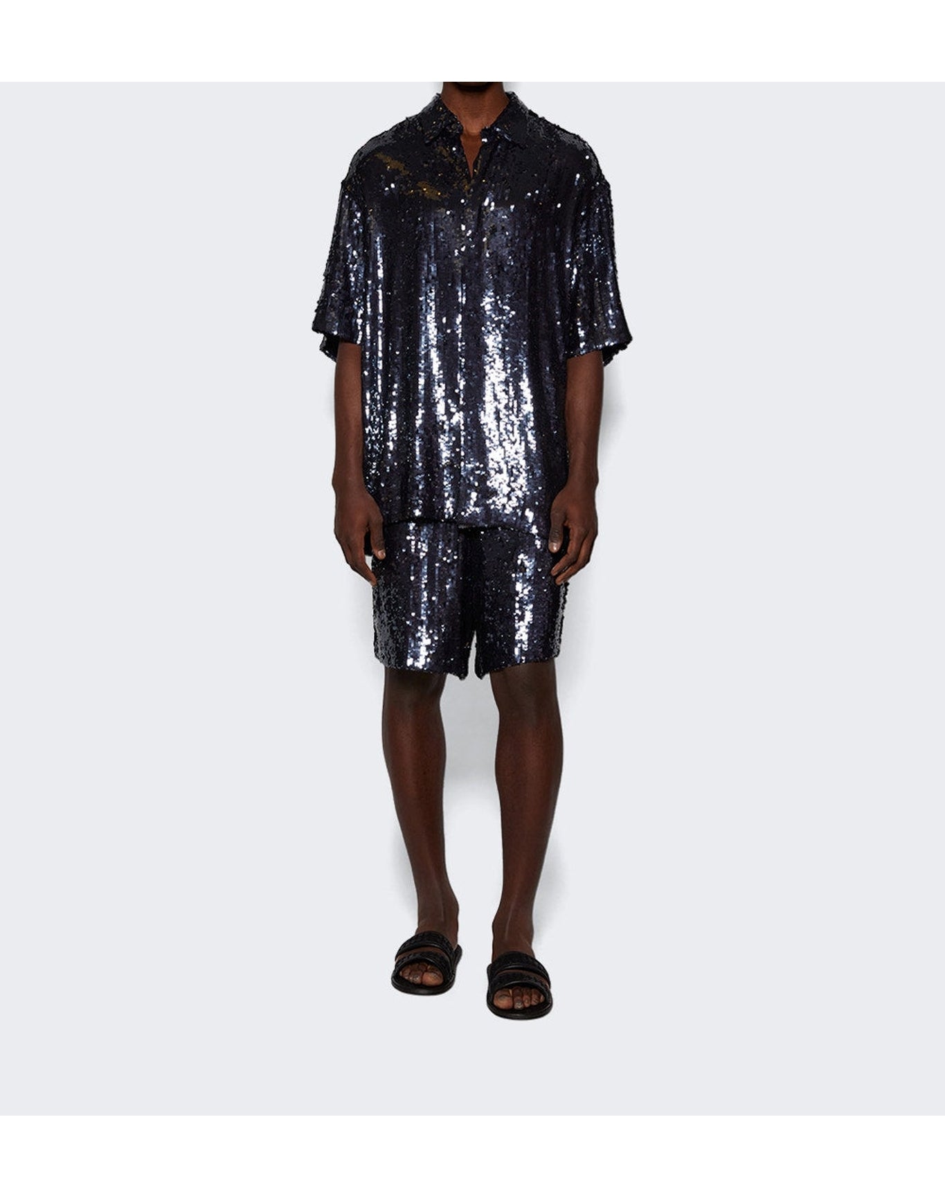 Dries Van Noten | Men | Embellished Shirt | Midnight