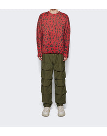Dries Van Noten | Men | Morane Print Knitted Sweater | Pink