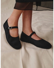 Drogheria Crivellini For Attersee - The Satin Mary Janes | Black