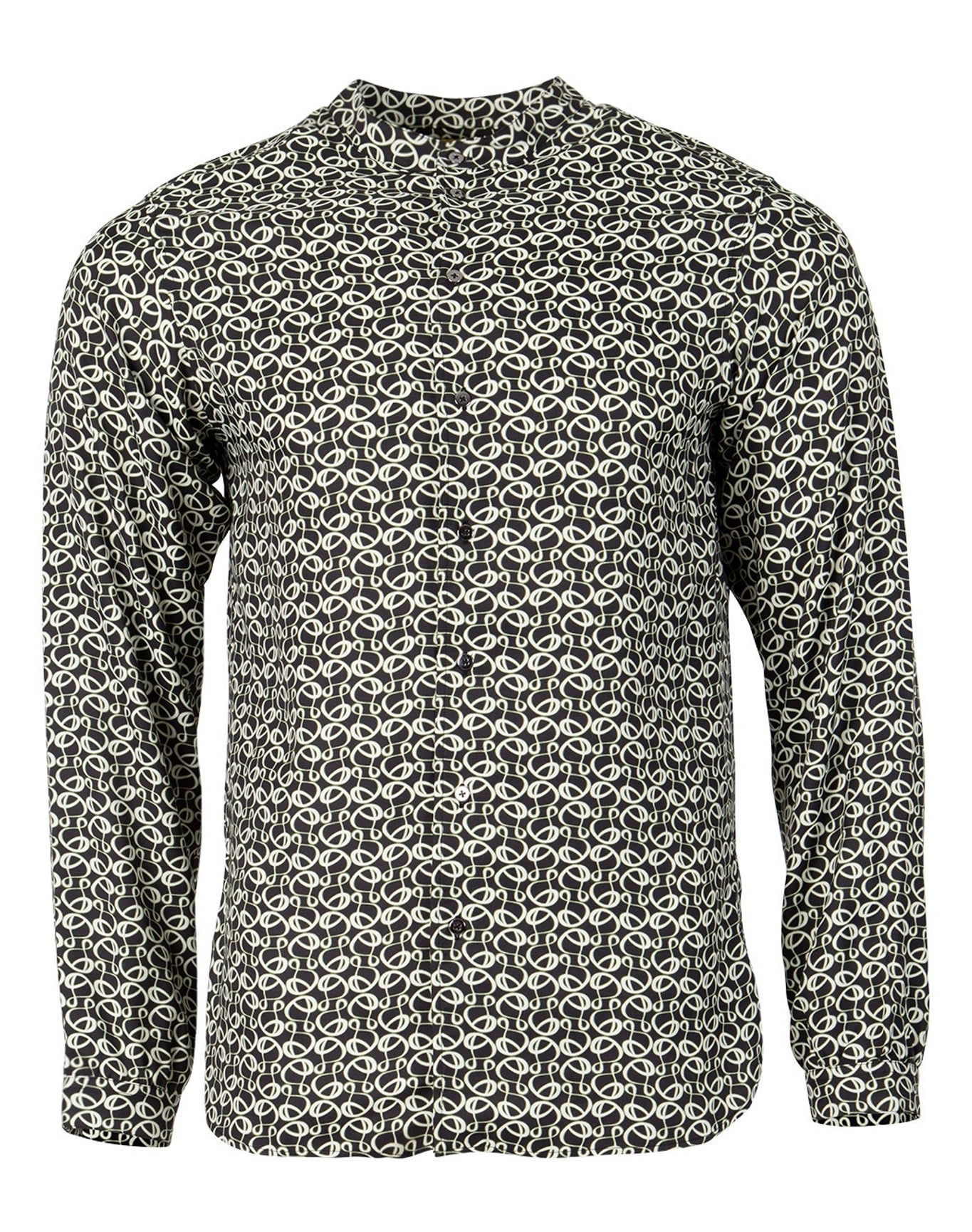 Dundas | Men | Regular Fit Deuce Shirt Monogram Print | Grey