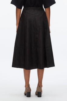 Pleated Utility Skirt | Black