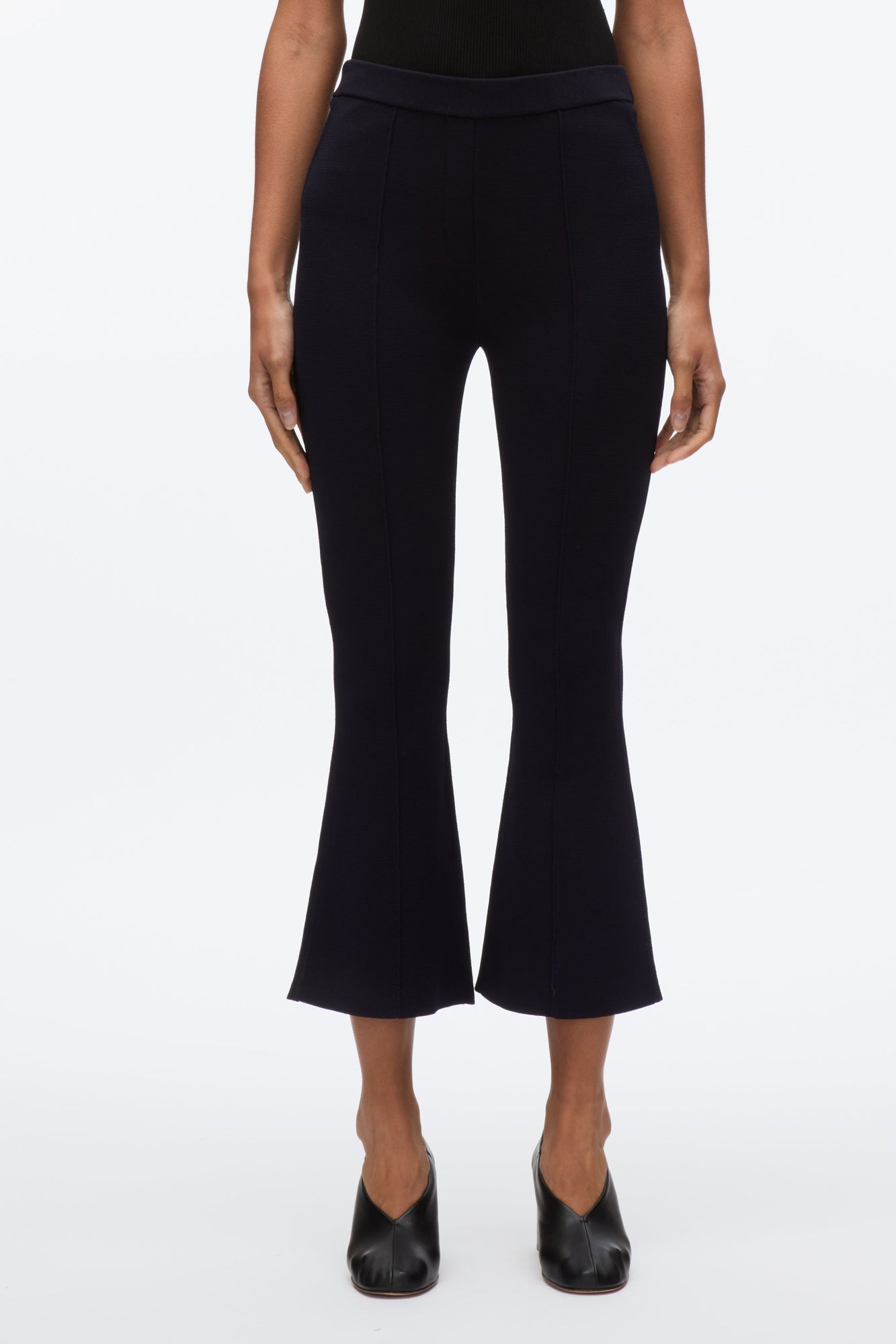 Compact Cropped Kickflare Pant | Midnight