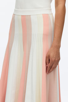 Stripe Knit Skirt | Ivory Multi