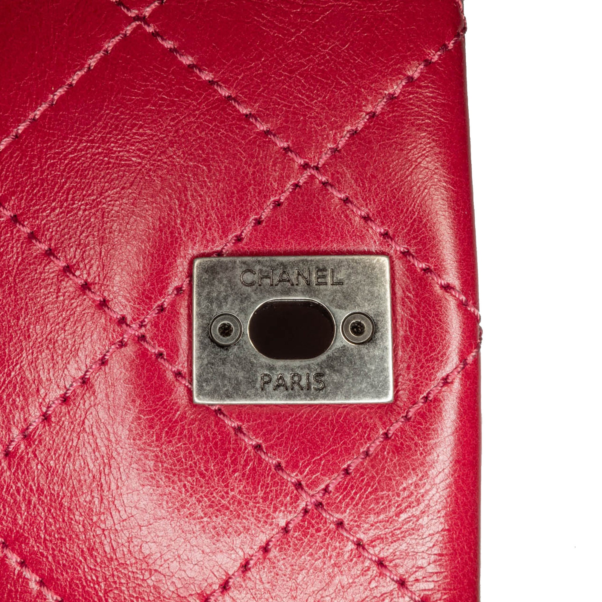 Chanel | Pre-Owned CC Lambskin and Tweed Flap | Red