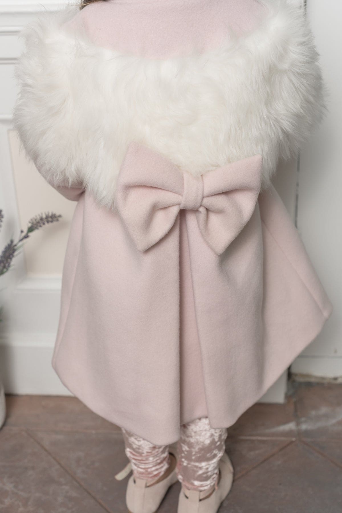 Faina Pink Wool Coat | Pink