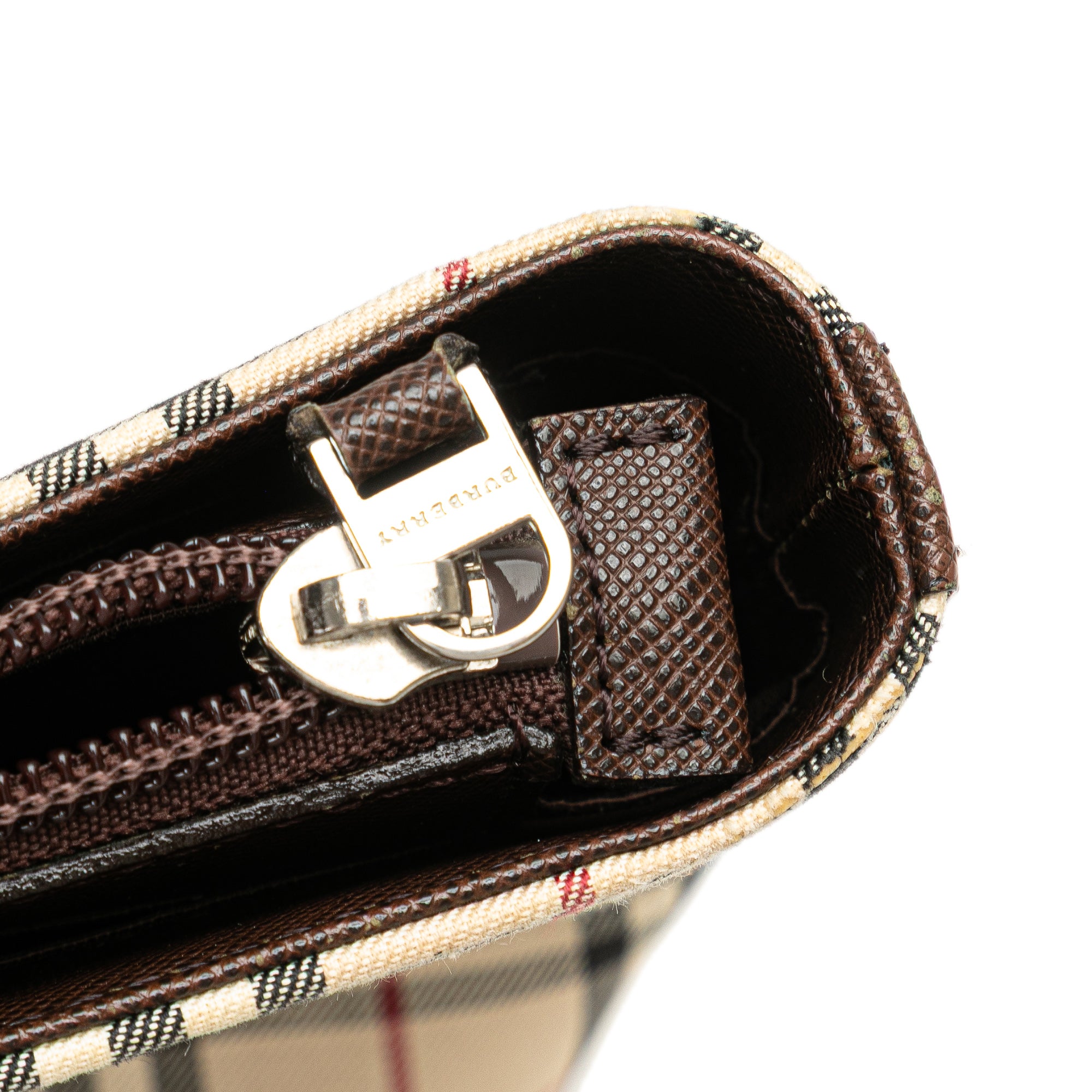 Burberry | Pre-Owned House Check Canvas Tote | Brown/Beige