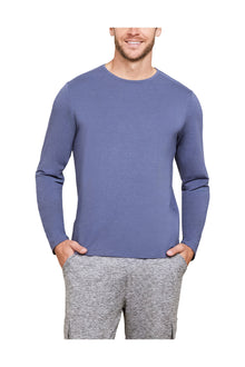 Mens | Malibu Collection Seamed Long Sleeve Tee | Cosmic Blue