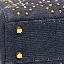 Dior | Pre-Owned Mini Denim Cannage Studded Supple Lady | Blue/Navy