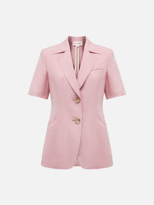 Short Sleeve Blazer | Pink