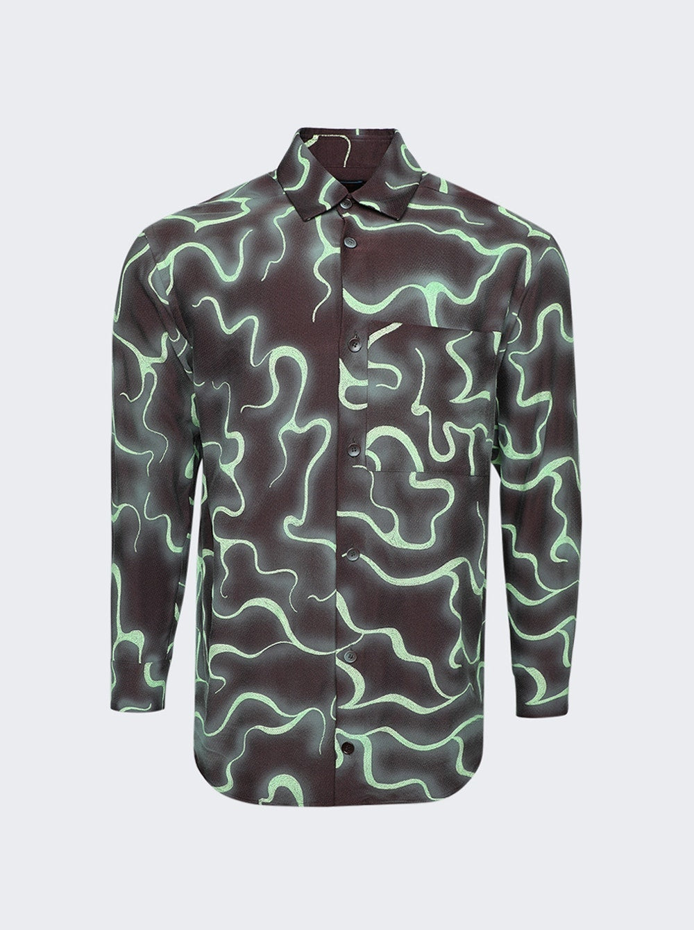 Men | Casella Meyer | Embroidered Jacquard Shirt | Brown & Lim