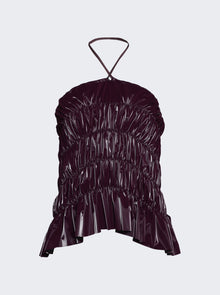 Women | Ester Manas | Wind-flower Mini Skirt | Burgundy