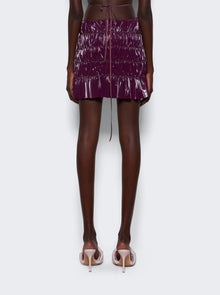 Women | Ester Manas | Wind-flower Mini Skirt | Burgundy