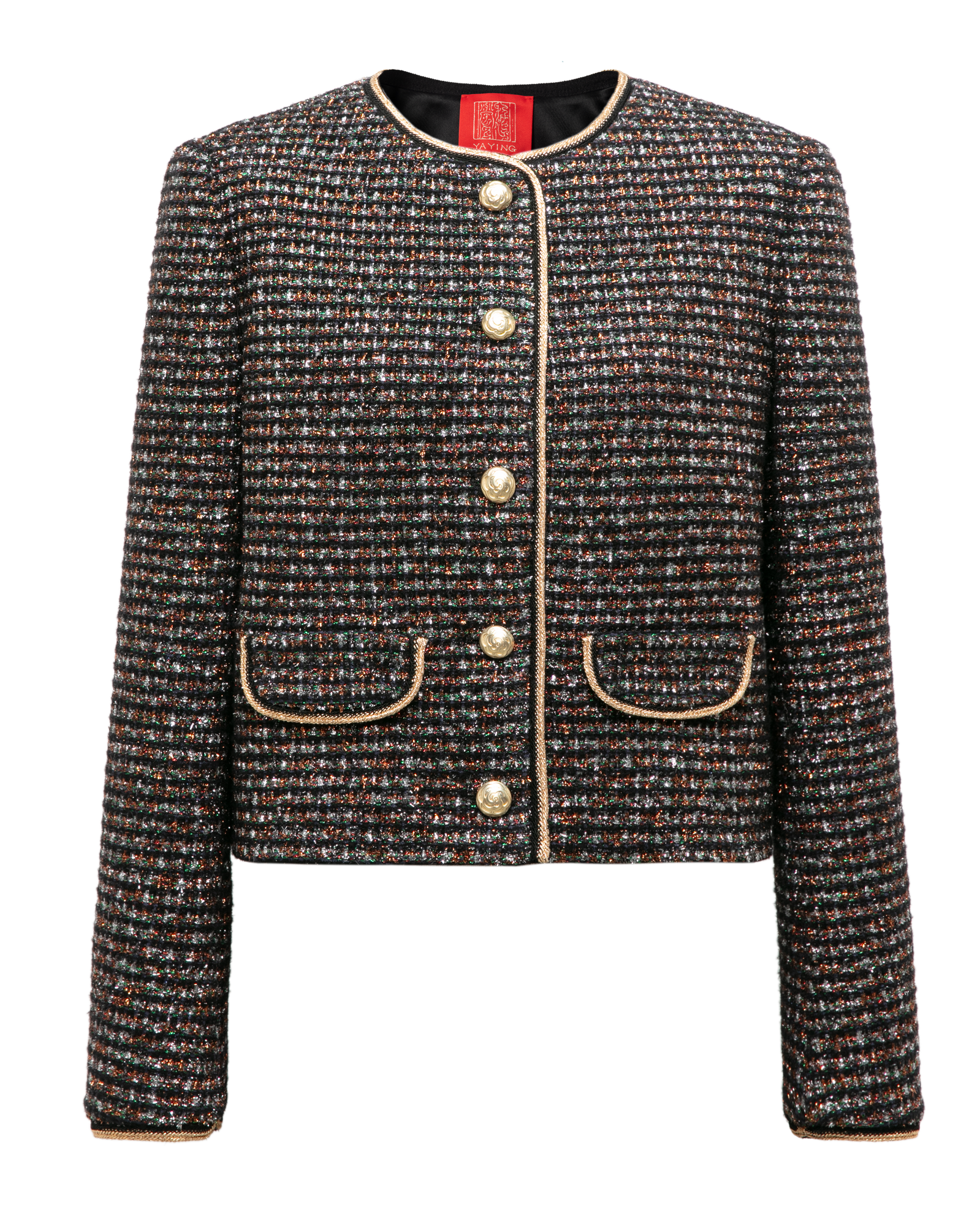 Cropped Tweed Jacket | Black