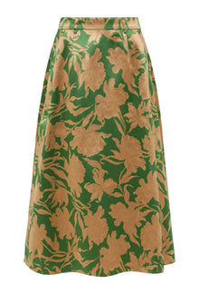 Floral Midi Skirt | Green