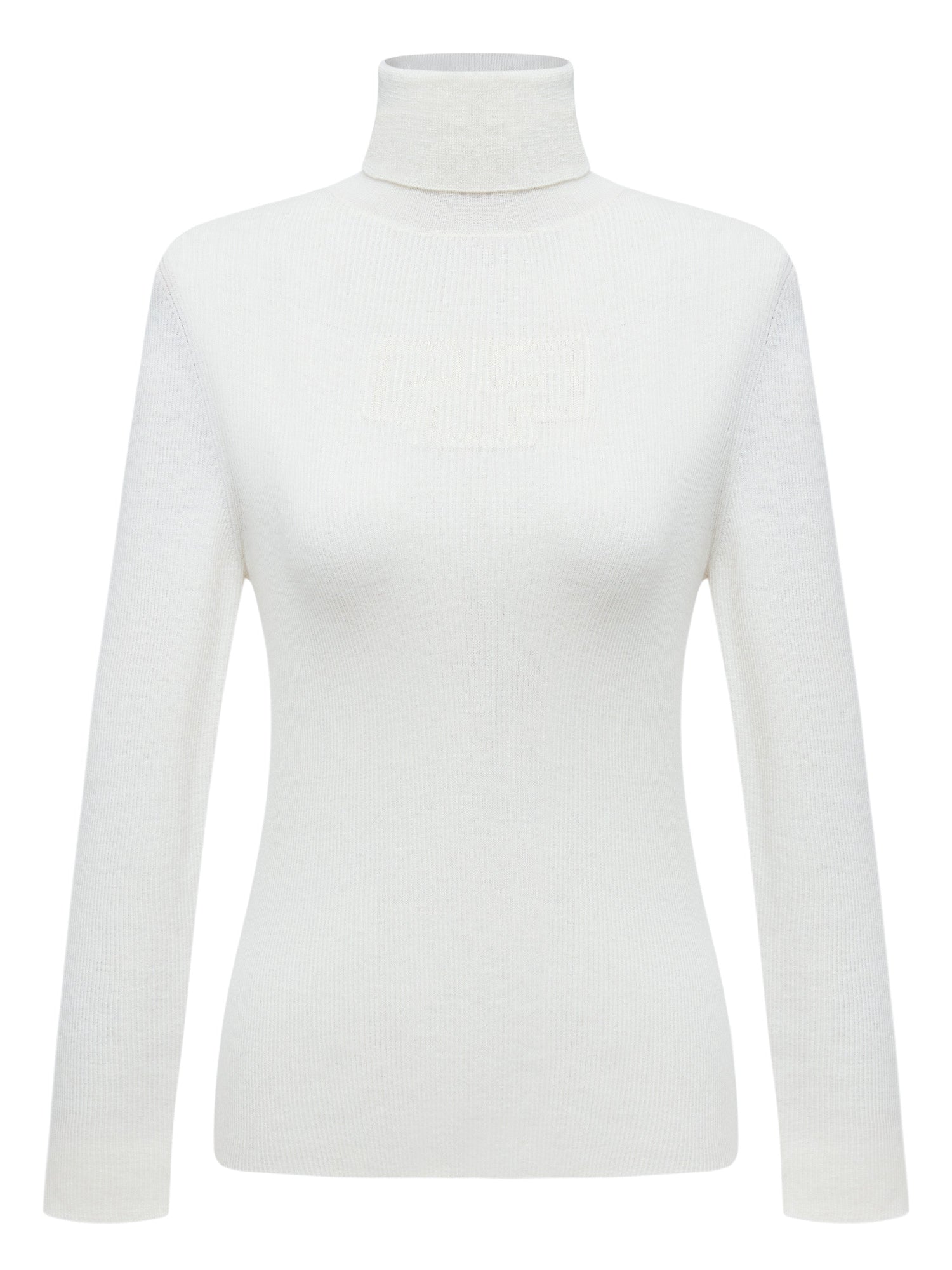 Cashmere Seamless Base Layer Top | Beige