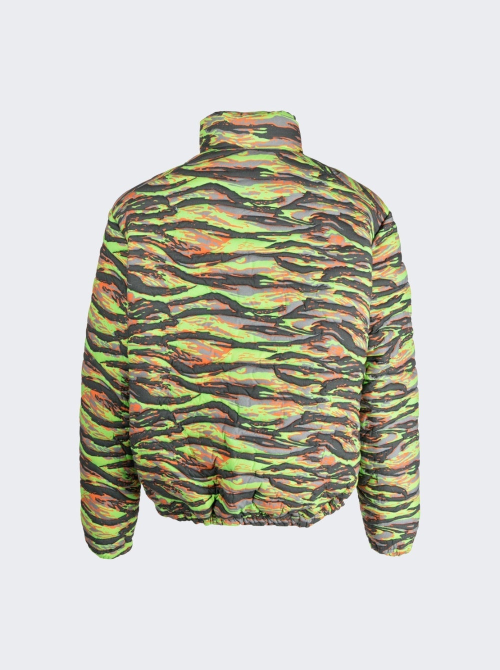Men | ERL | Unisex Printed Quilted Puffer Jacket | Green Rave Camouflage