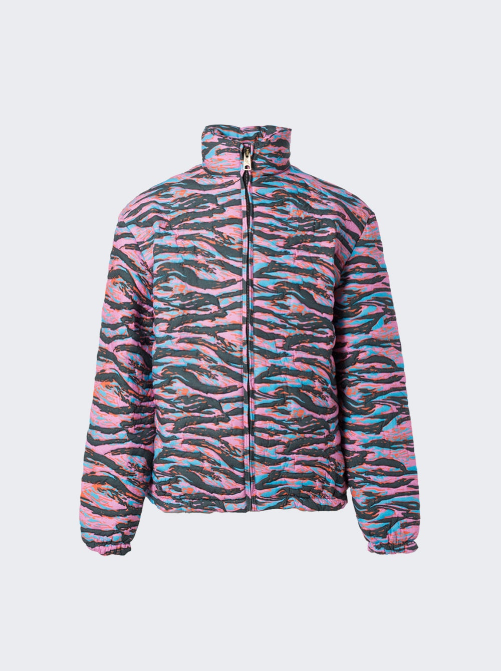 Men | ERL | Unisex Printed Quilted Puffer Jacket | Pink Rave Camouflage