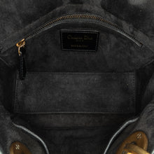 Dior | Pre-Owned Small Crinkled Patent Cannage My ABCLady | Black