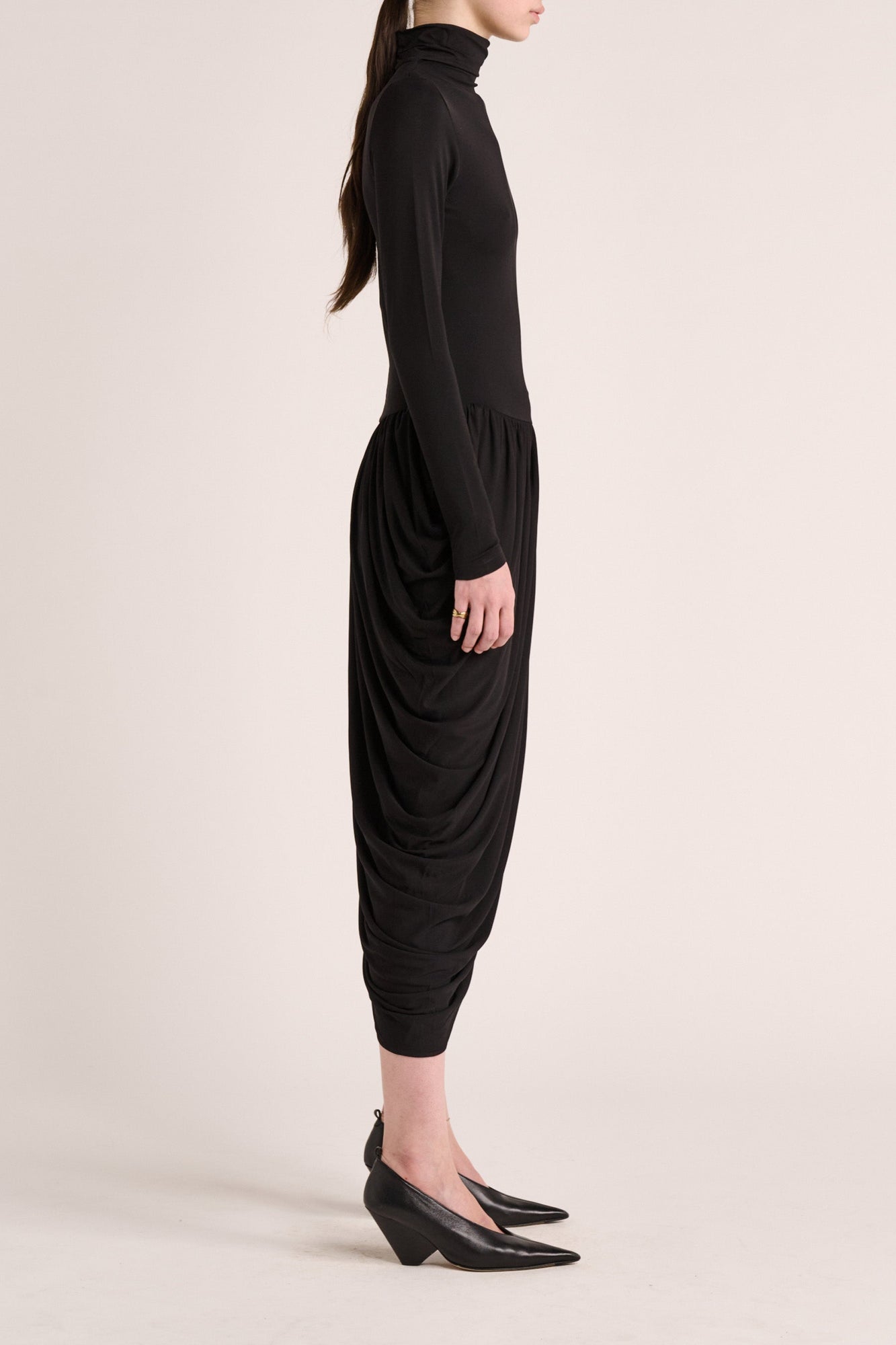 Solina Sleeved Dress | Black