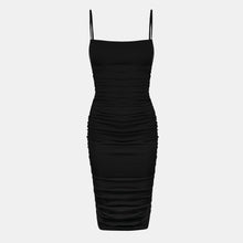 OW Collection EZRA Midi Dress Account 002 - Black Caviar