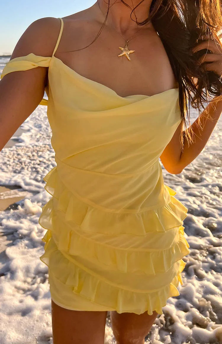 Earle Mini Dress | Yellow
