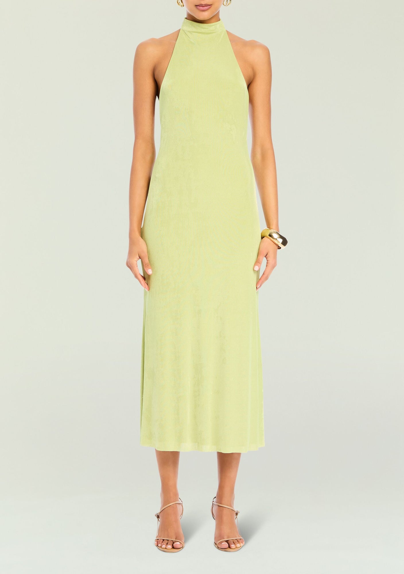 Women | Carli Midi Dress | Green Tea