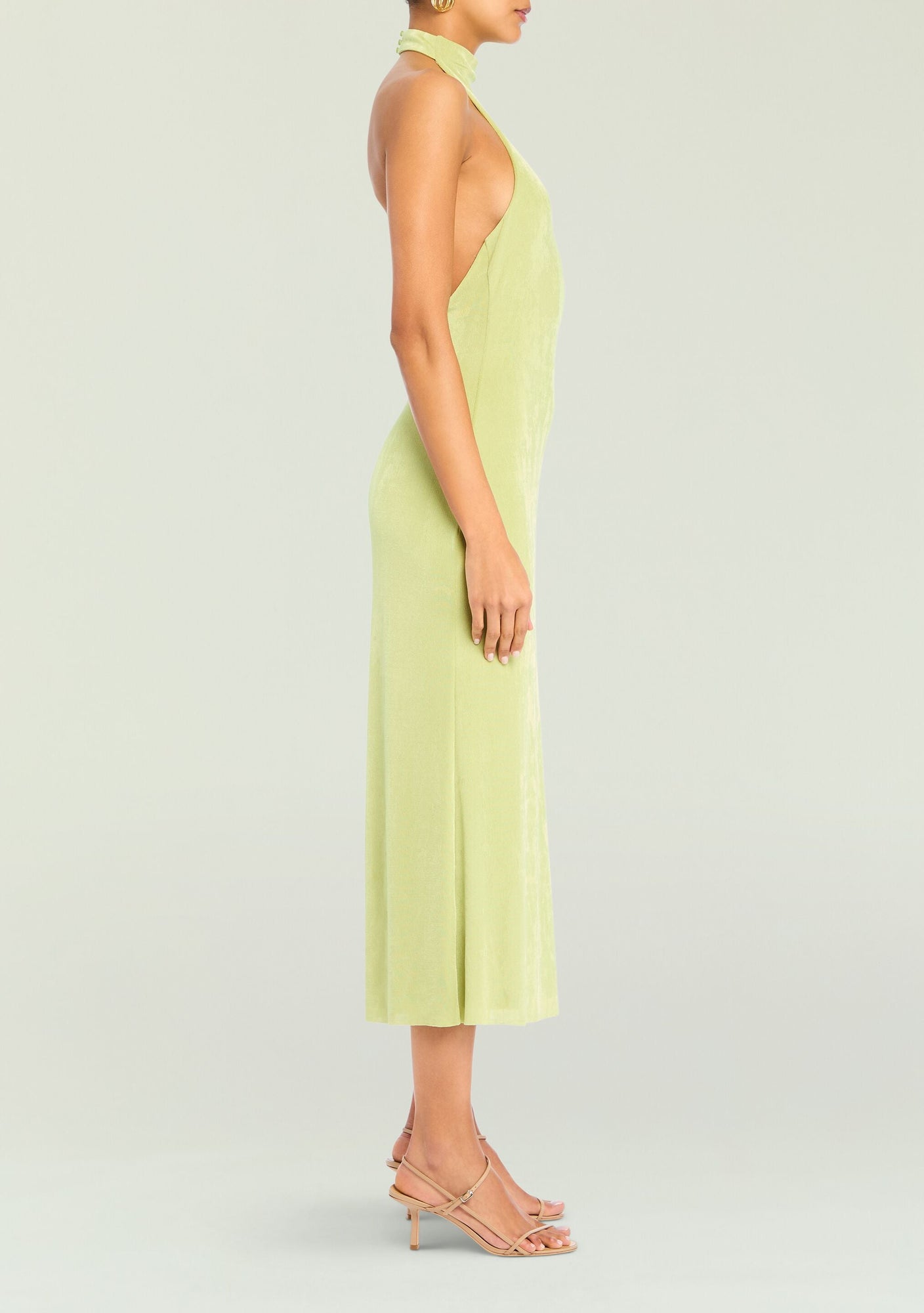 Women | Carli Midi Dress | Green Tea