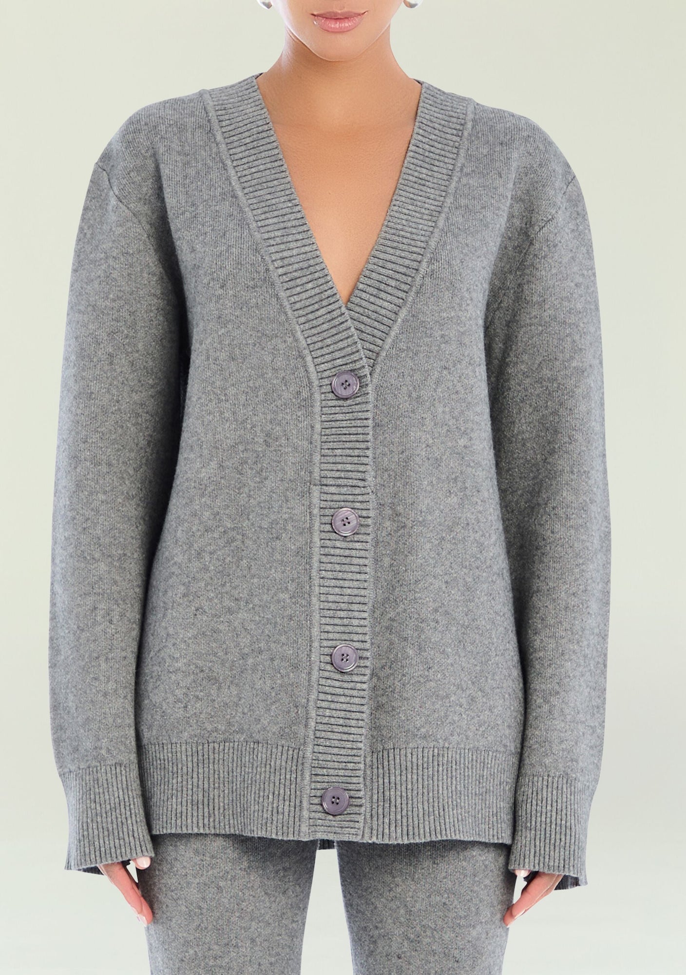 Women | Denise Cardigan | Medium Grey