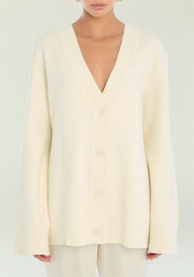 Women | Denise Cardigan | Eggshell