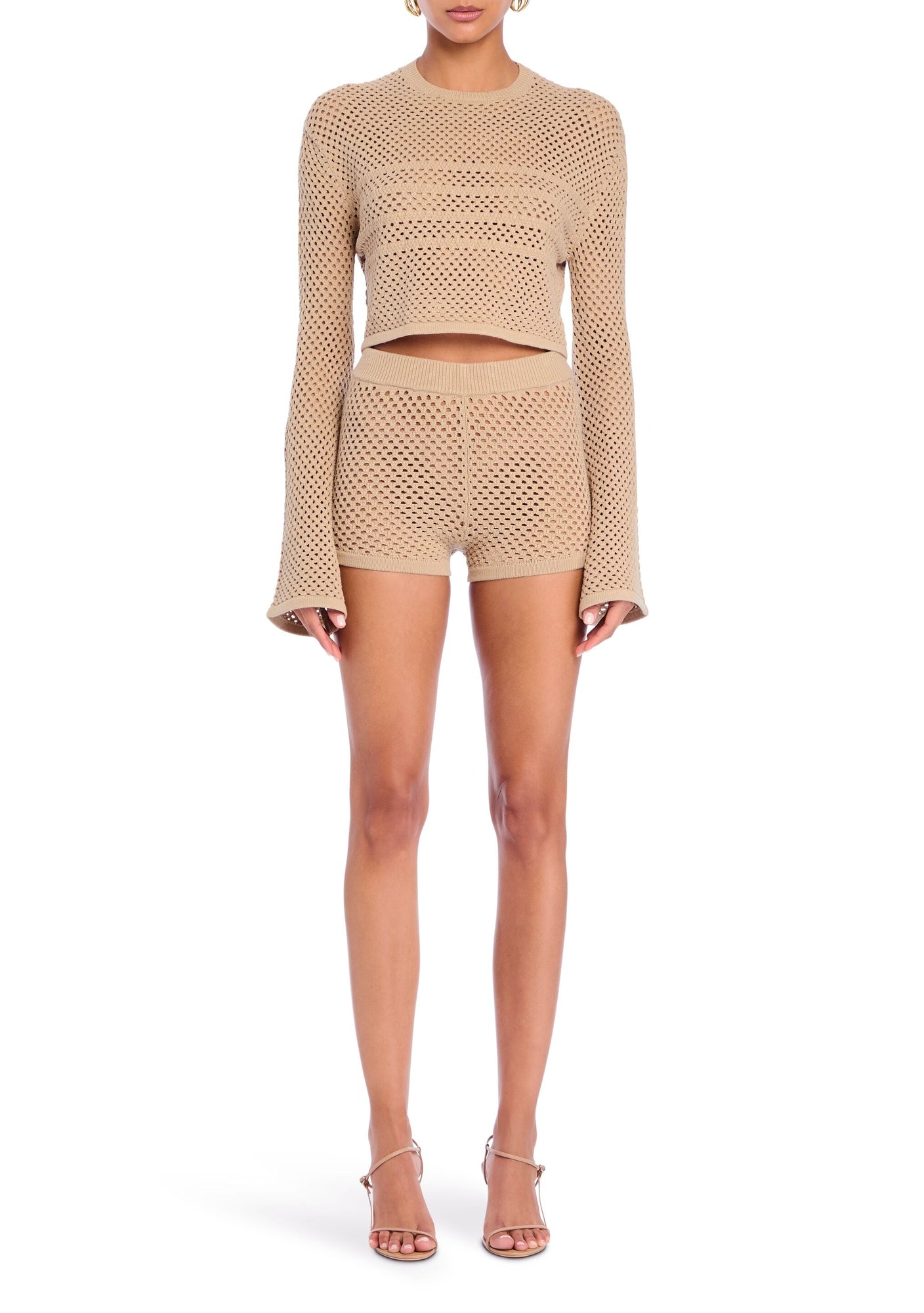 Women | Nerina Crochet Hot Short | Sand