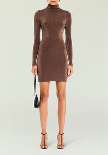Women | Nara Mini Dress | Slate Brown
