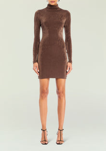 Women | Nara Mini Dress | Slate Brown